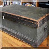 F105. Painted antique trunk. 
